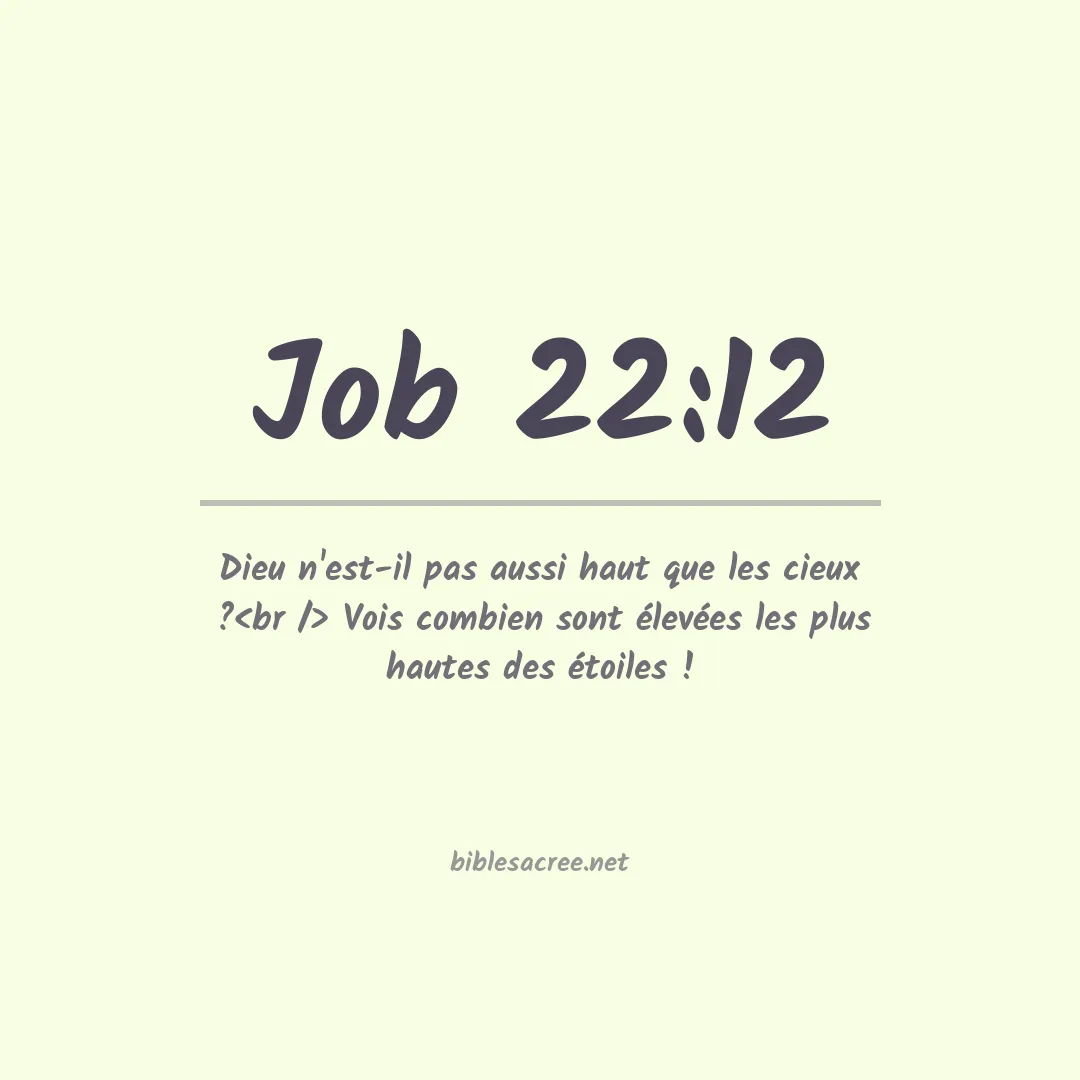 Job - 22:12