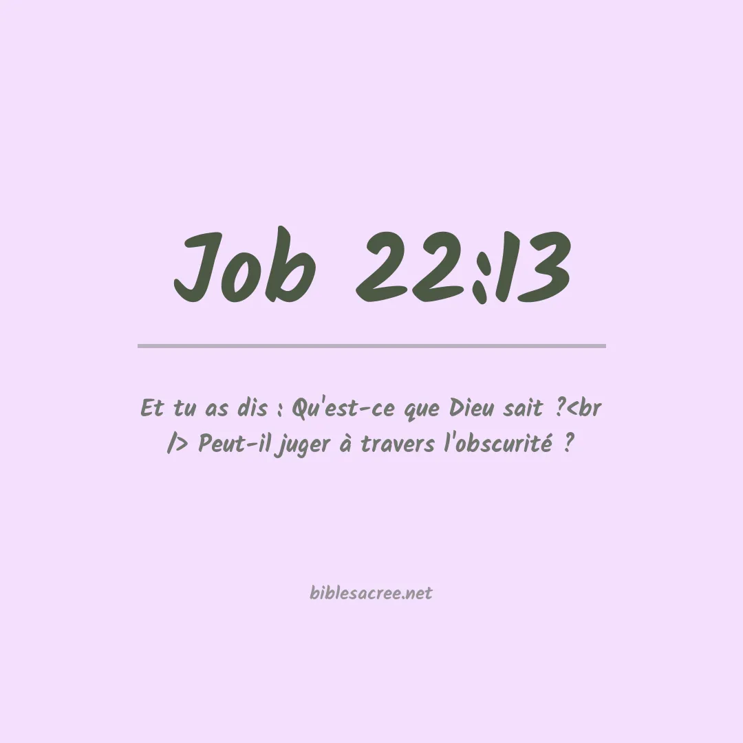 Job - 22:13