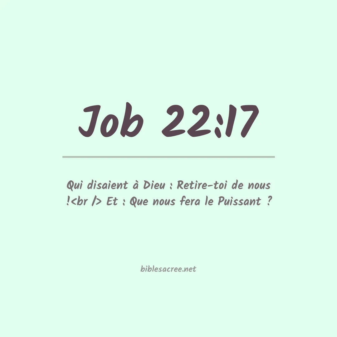 Job - 22:17