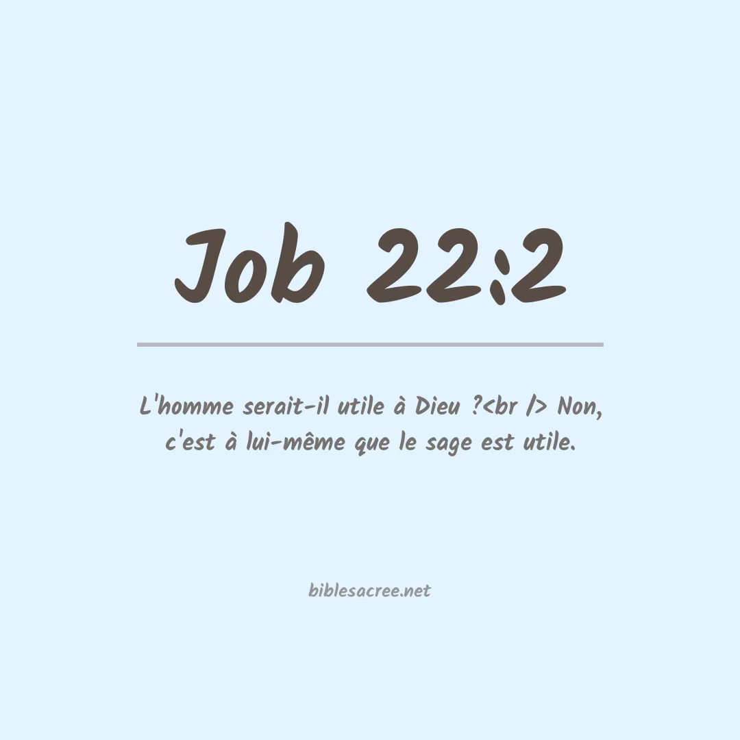 Job - 22:2