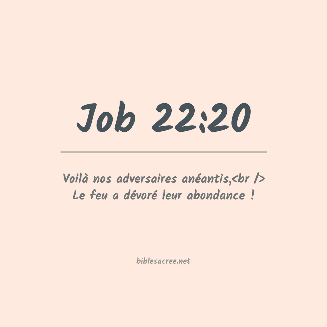 Job - 22:20