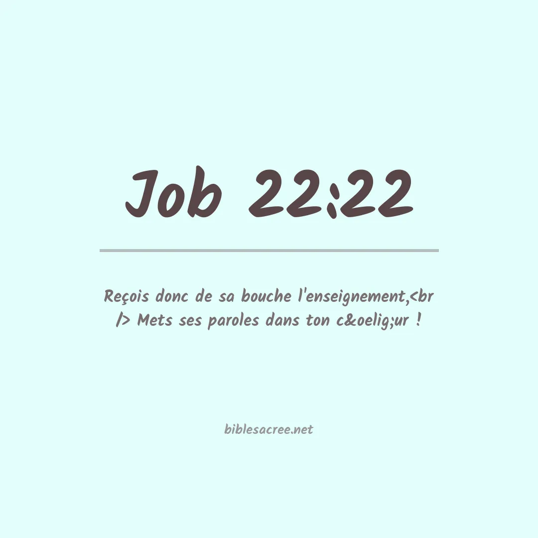 Job - 22:22