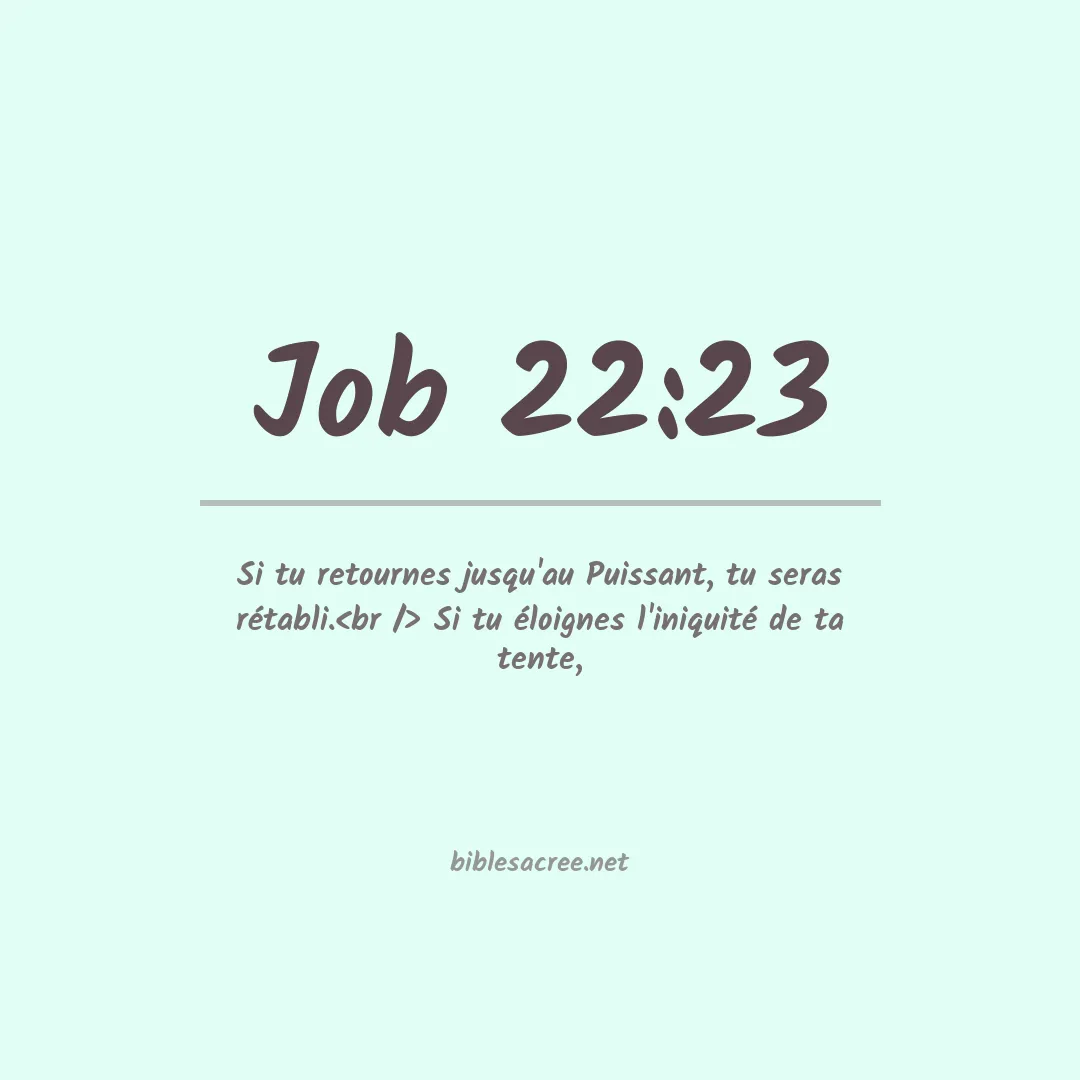 Job - 22:23