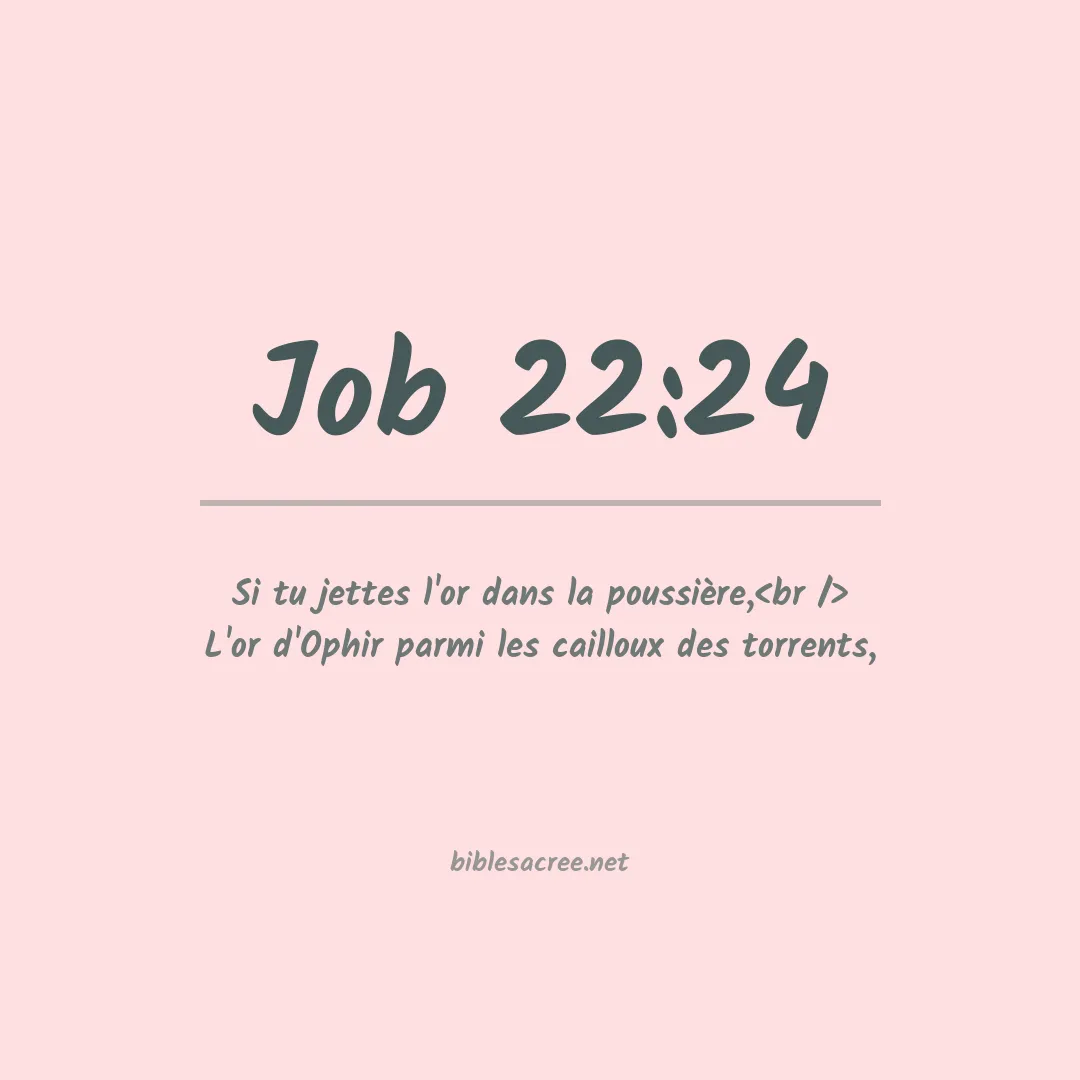 Job - 22:24