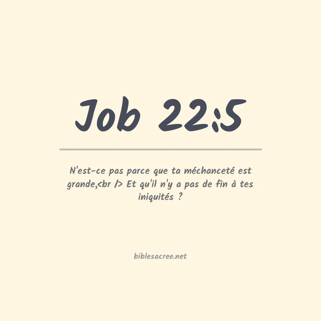 Job - 22:5
