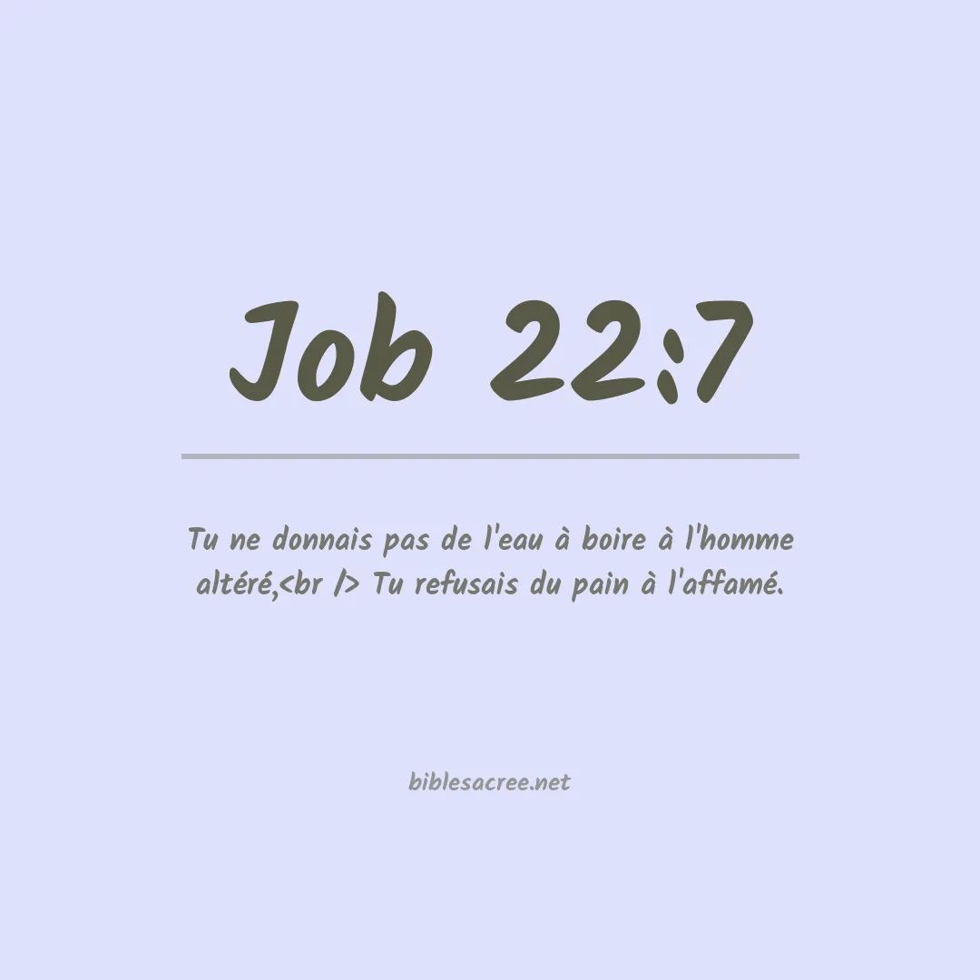 Job - 22:7