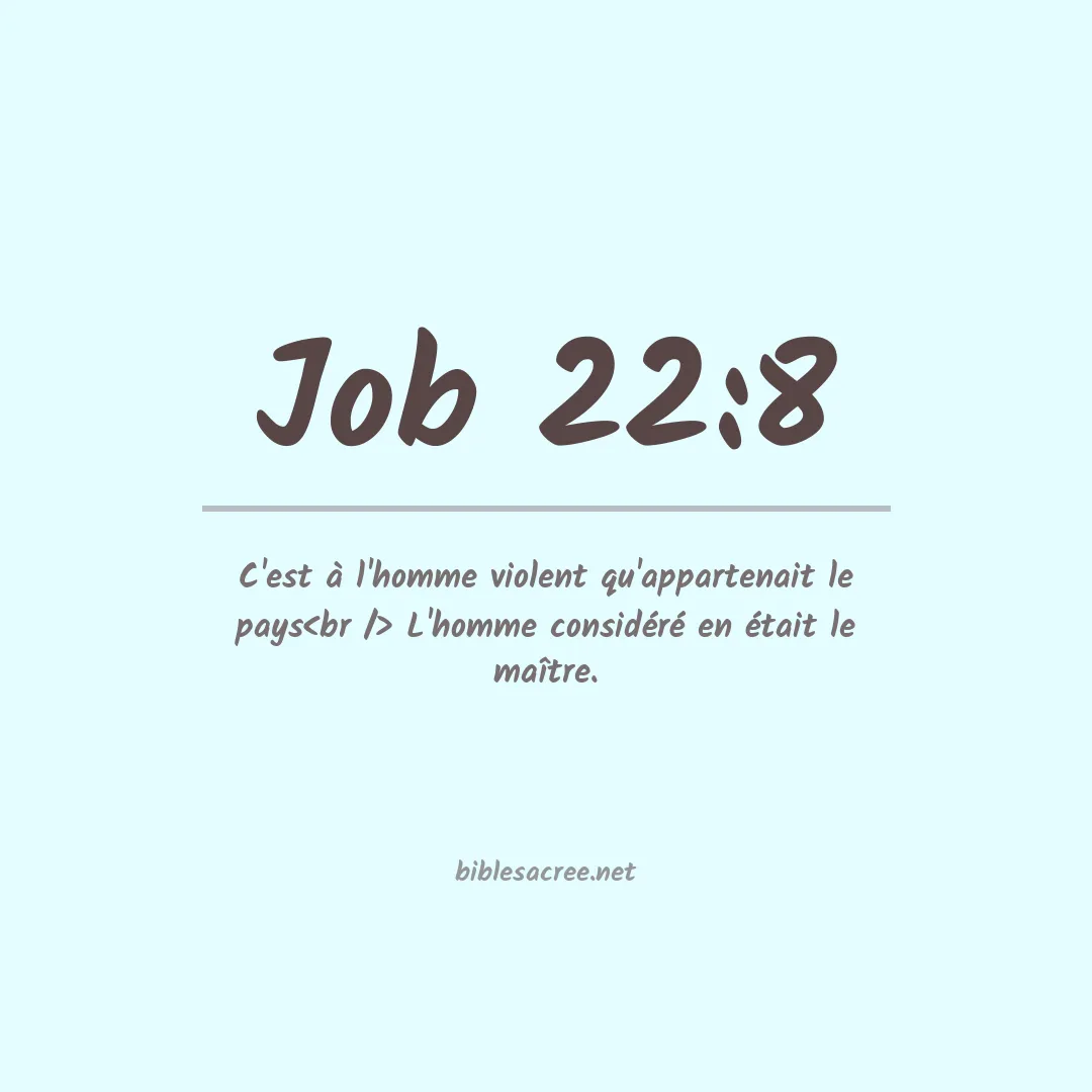 Job - 22:8