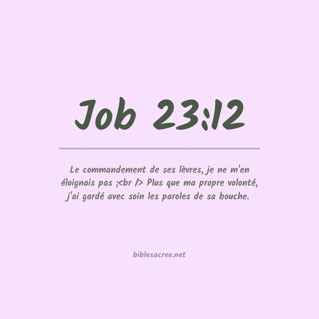Job - 23:12
