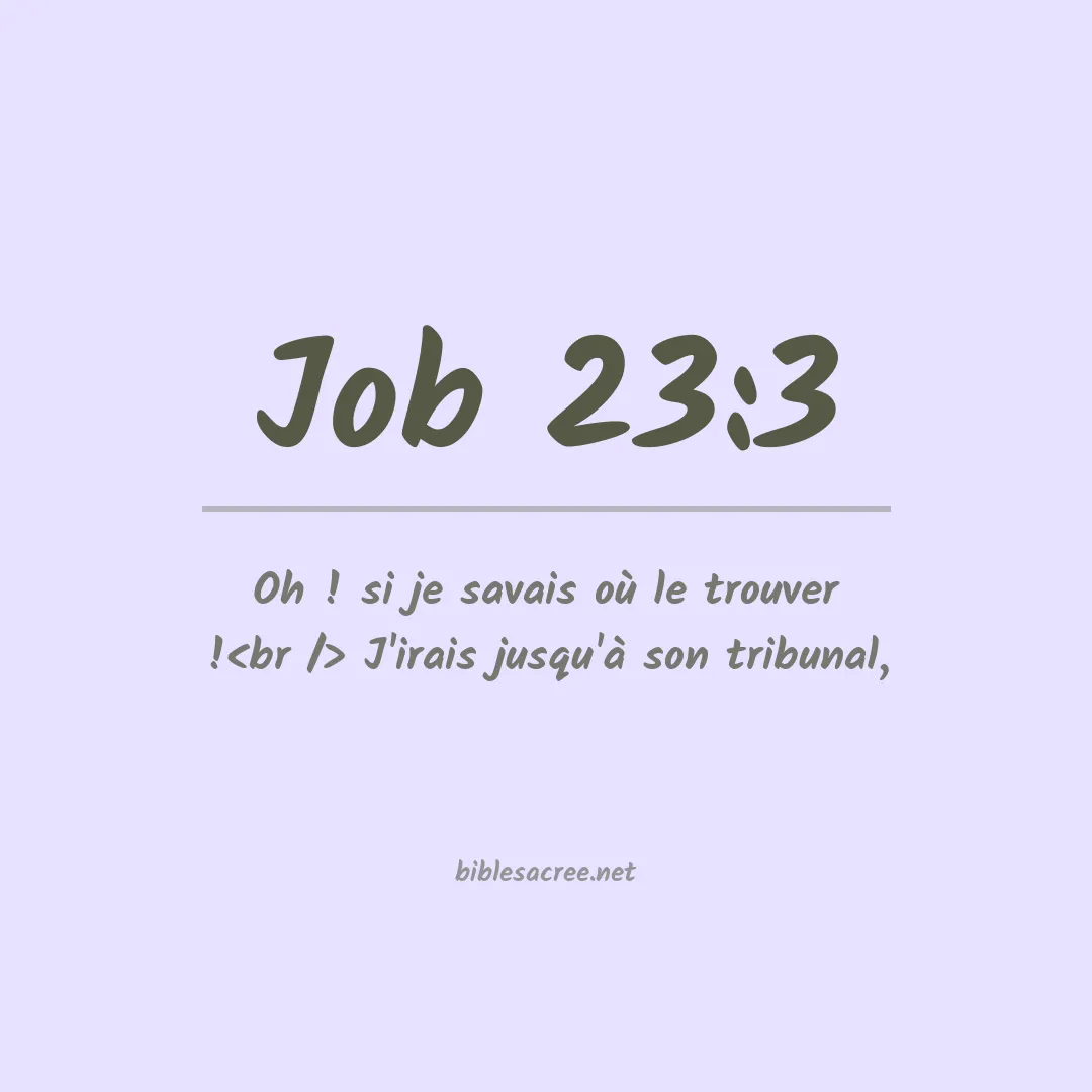 Job - 23:3