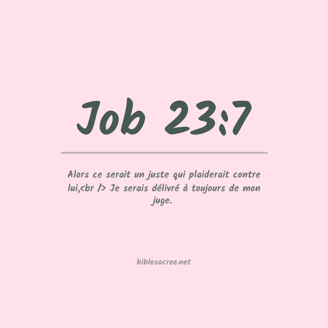 Job - 23:7