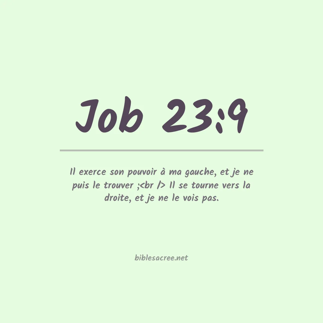 Job - 23:9