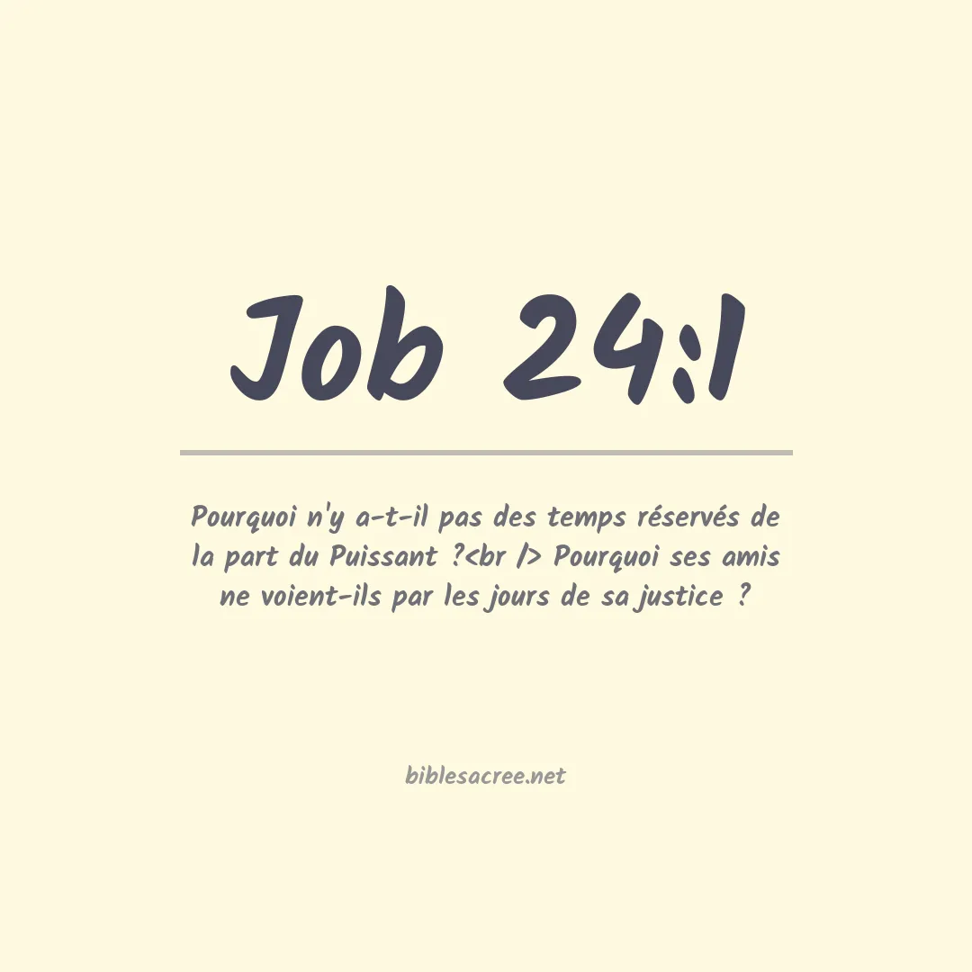 Job - 24:1