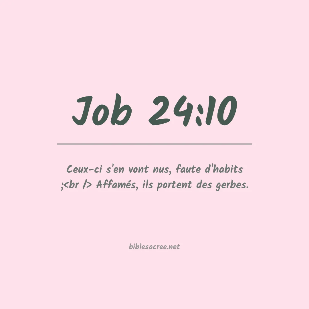 Job - 24:10