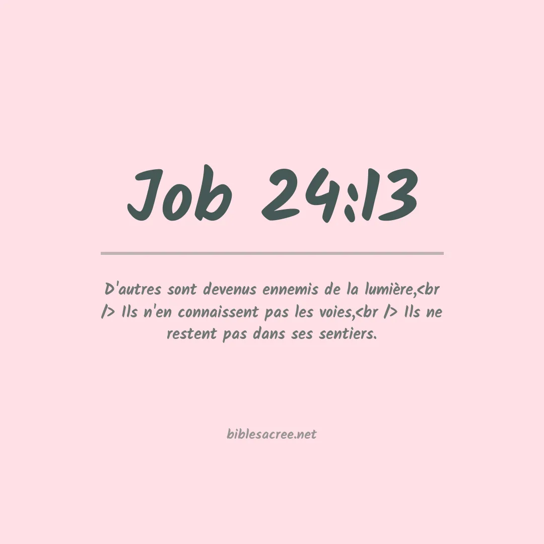Job - 24:13