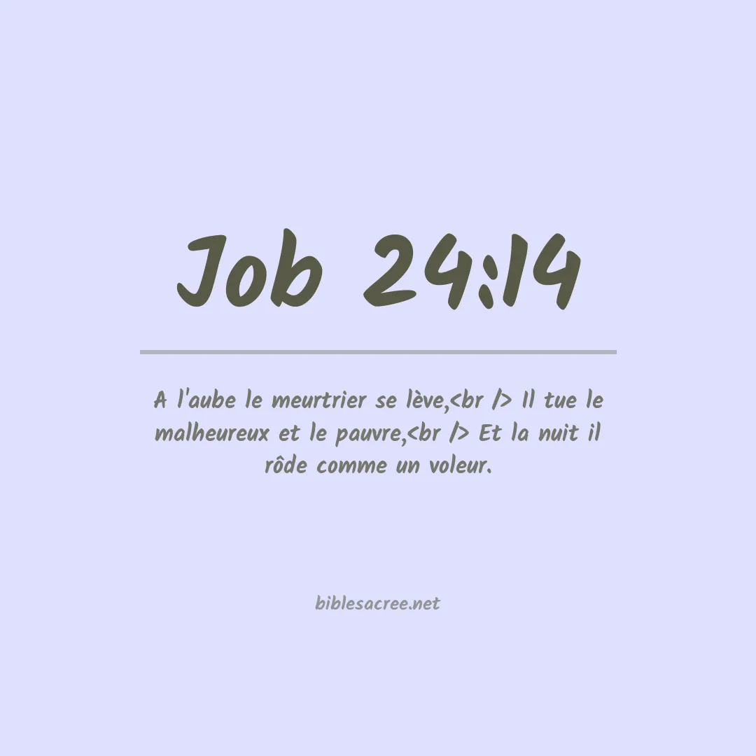 Job - 24:14
