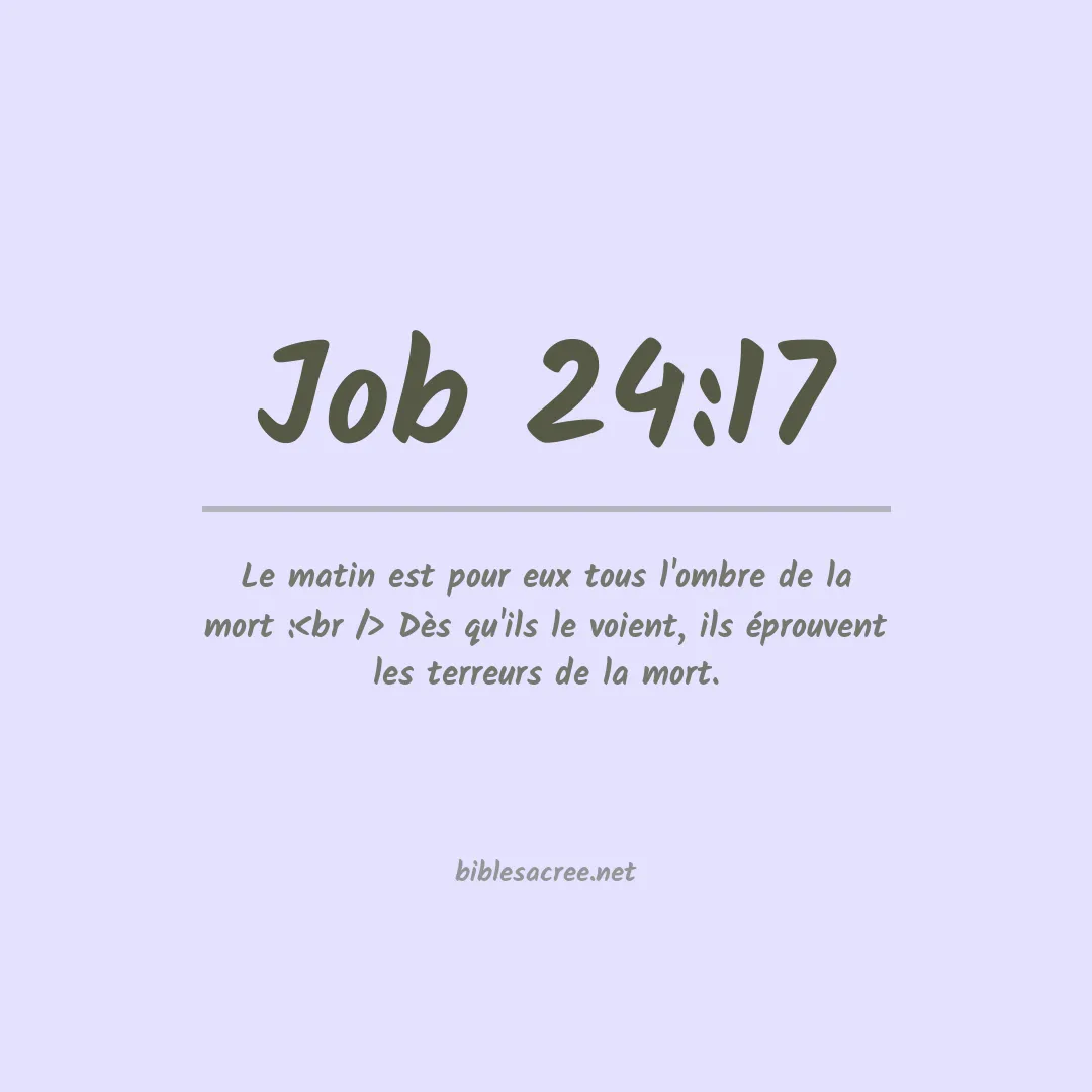 Job - 24:17
