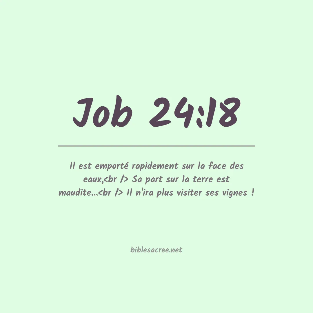 Job - 24:18