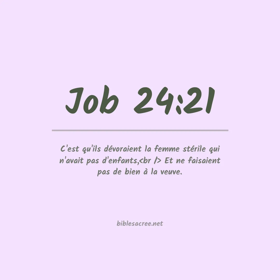 Job - 24:21