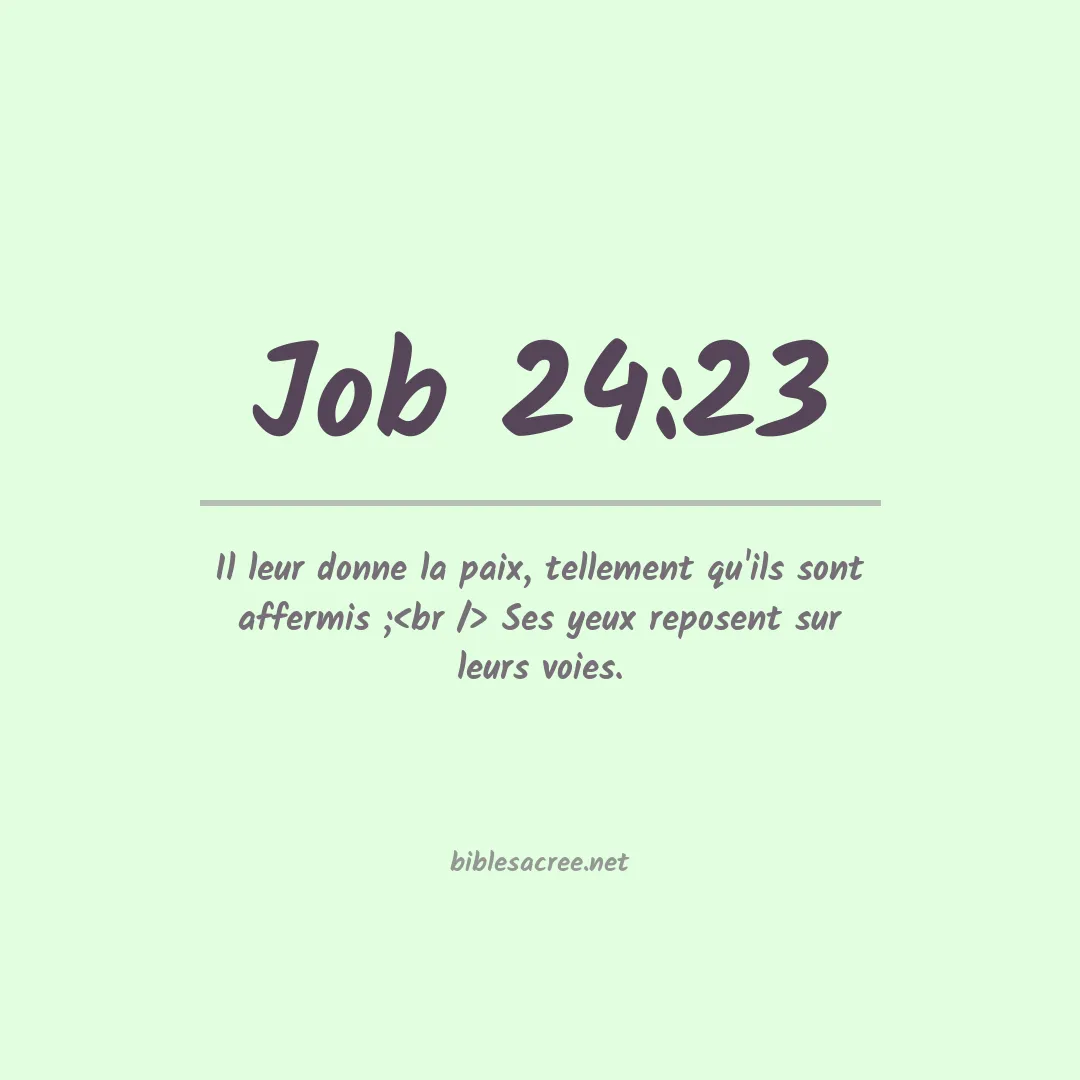 Job - 24:23