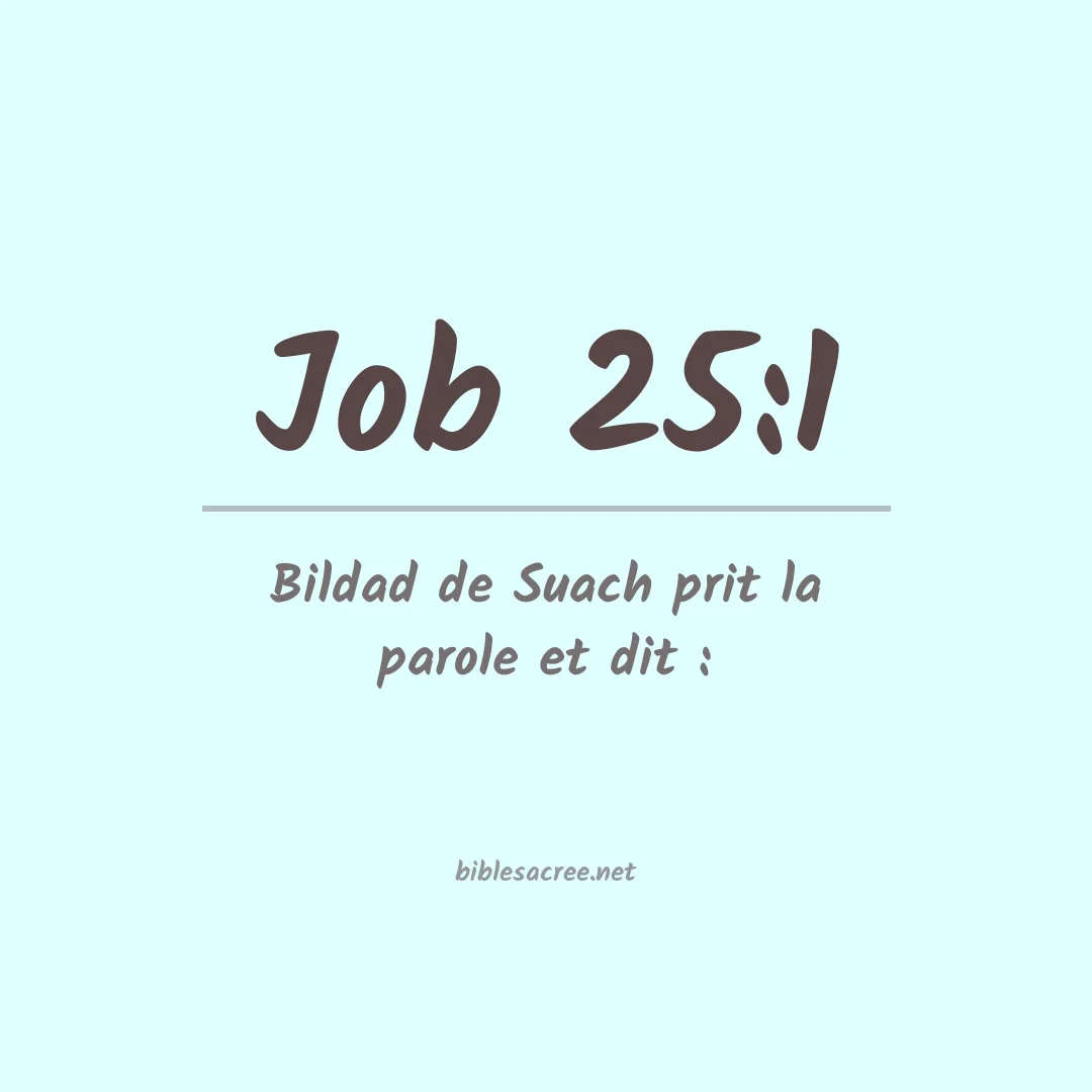 Job - 25:1