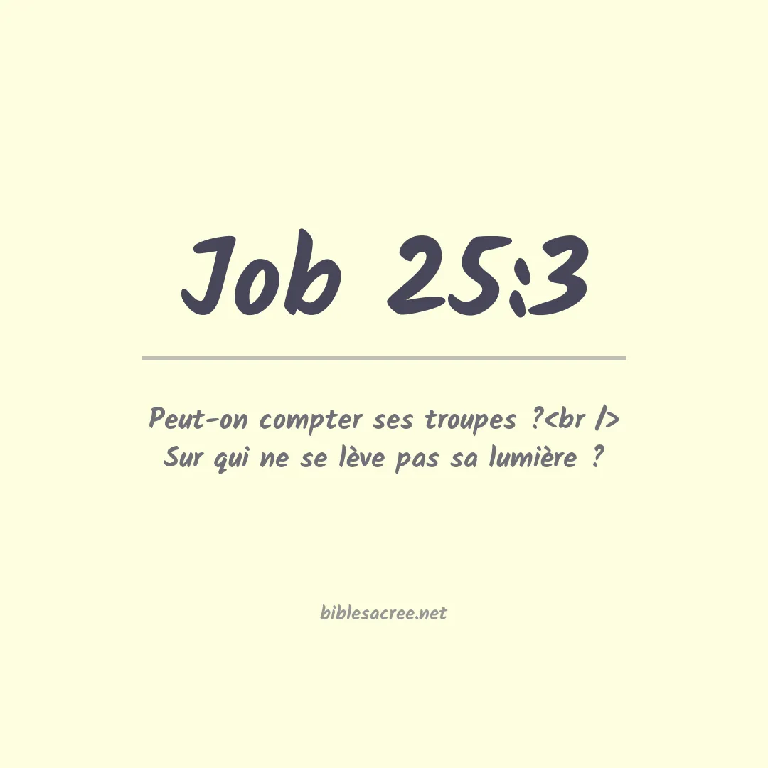 Job - 25:3