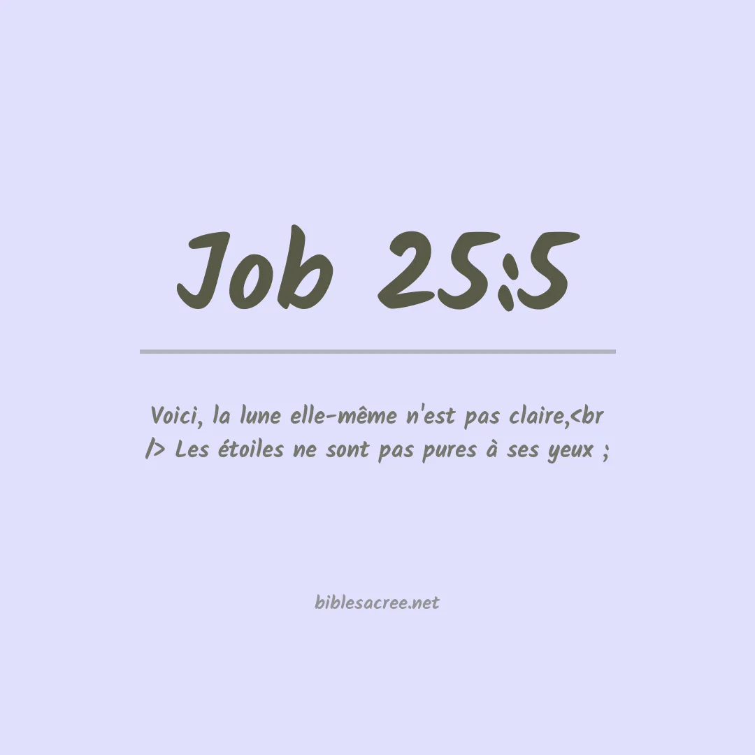 Job - 25:5
