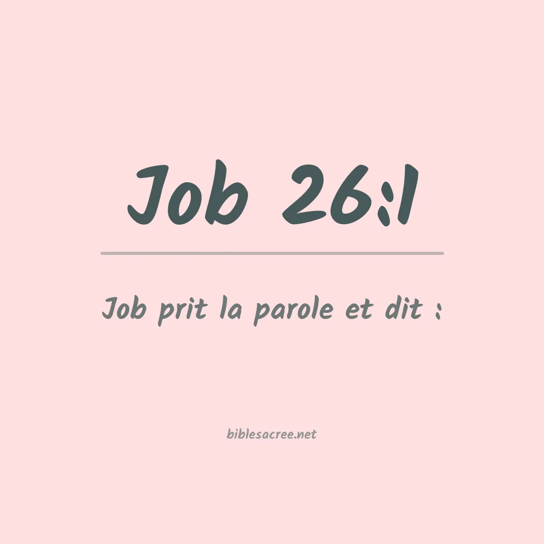 Job - 26:1