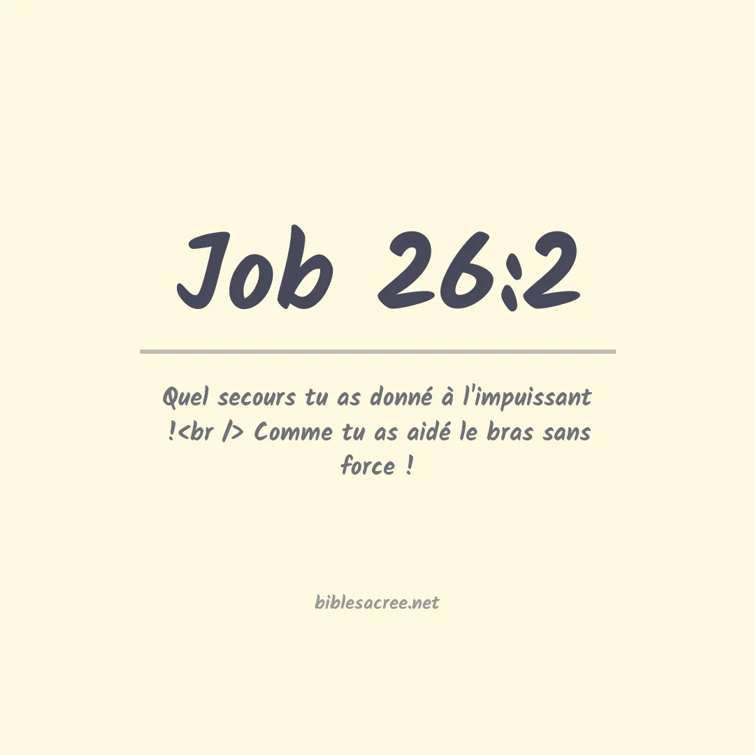 Job - 26:2