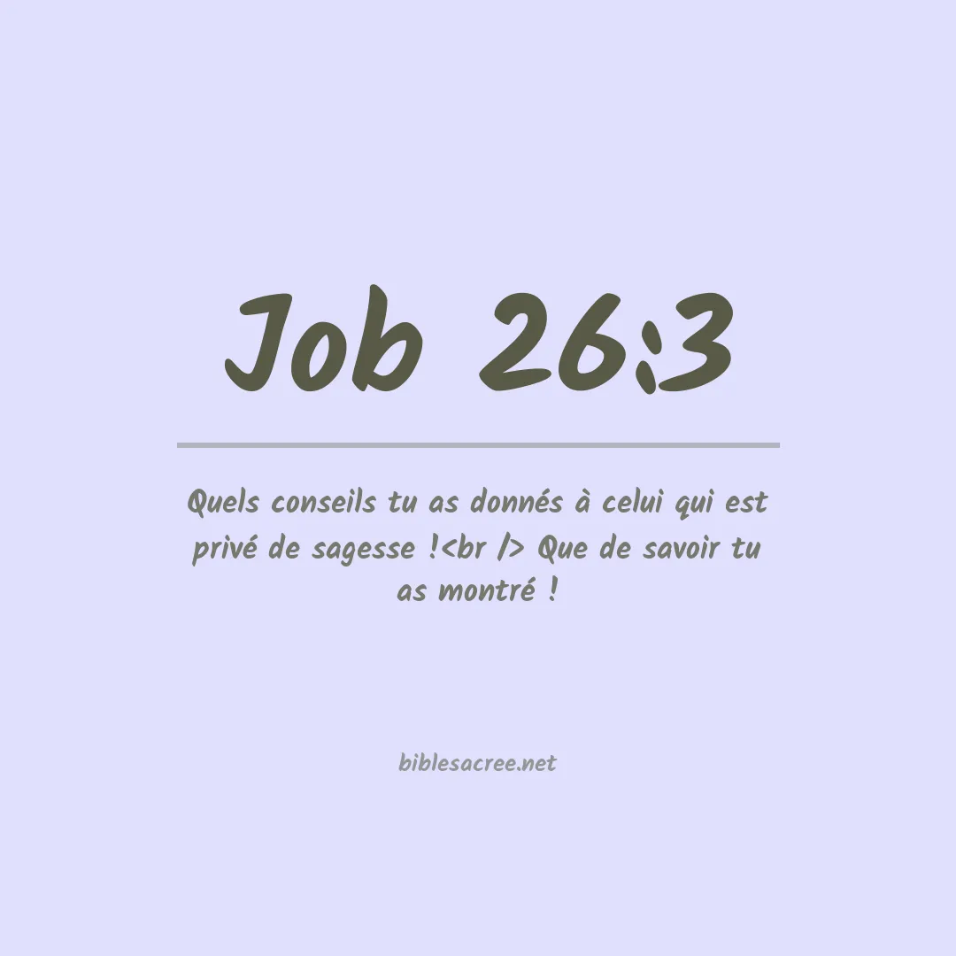 Job - 26:3