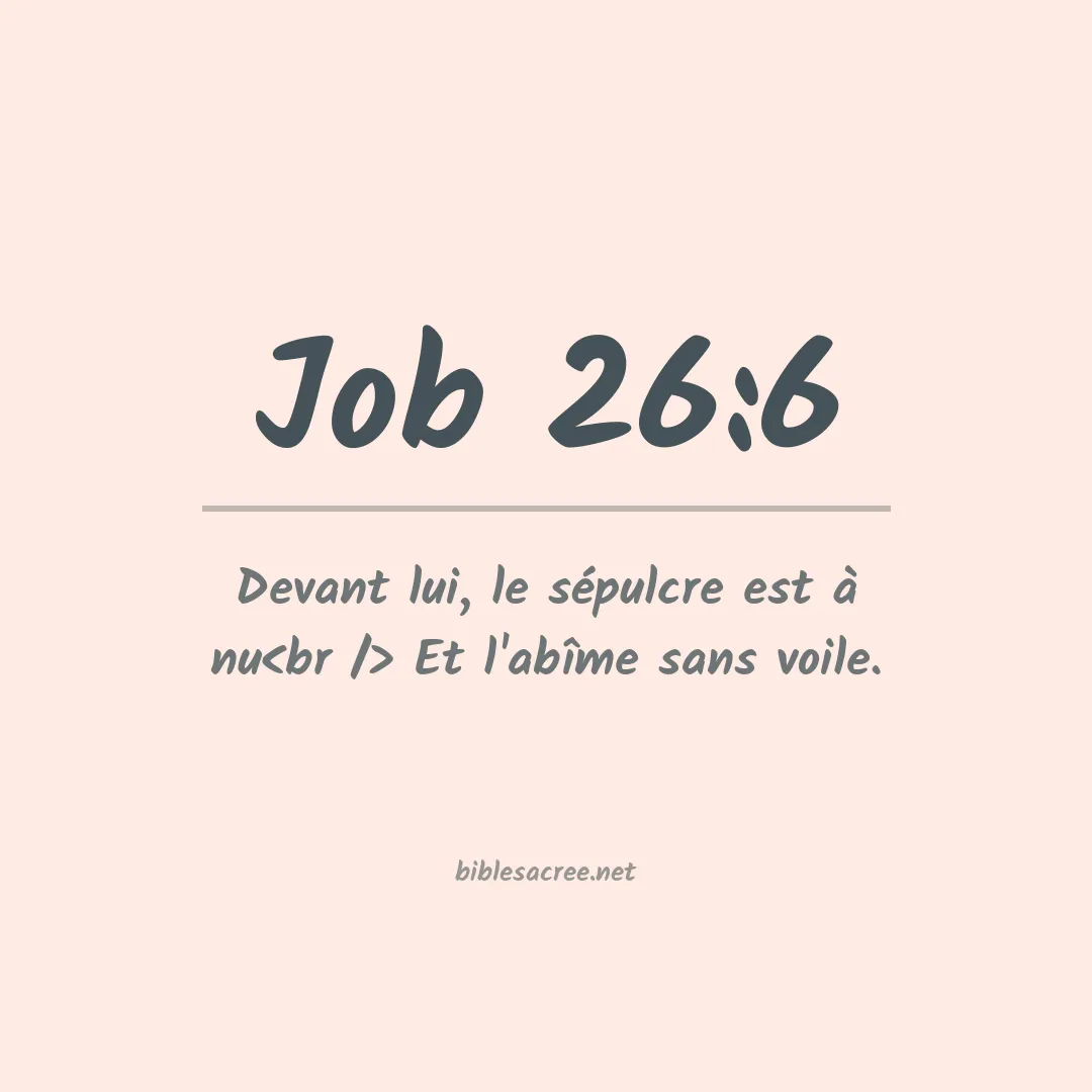 Job - 26:6