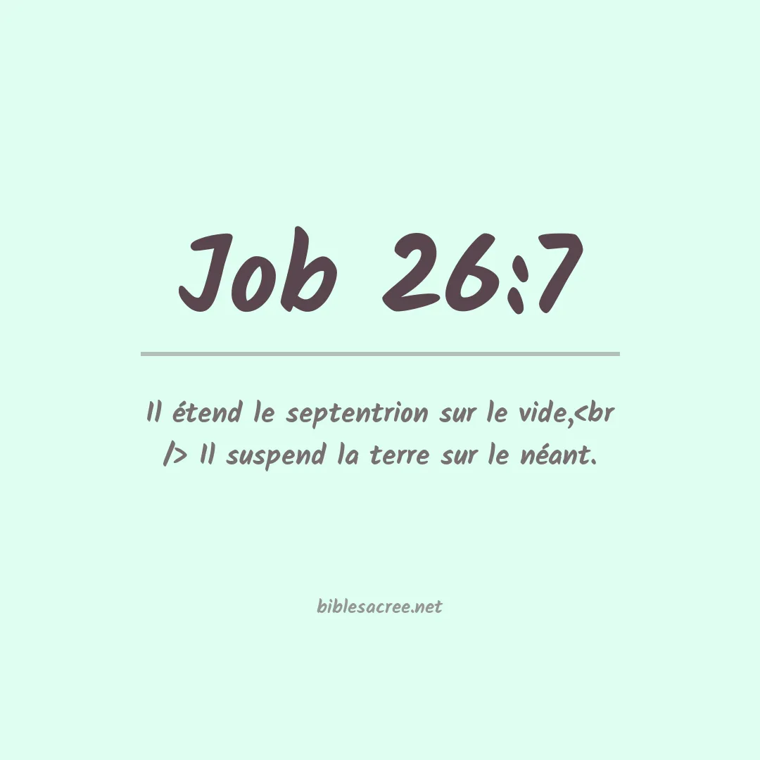 Job - 26:7