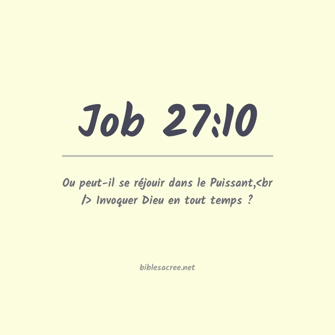 Job - 27:10