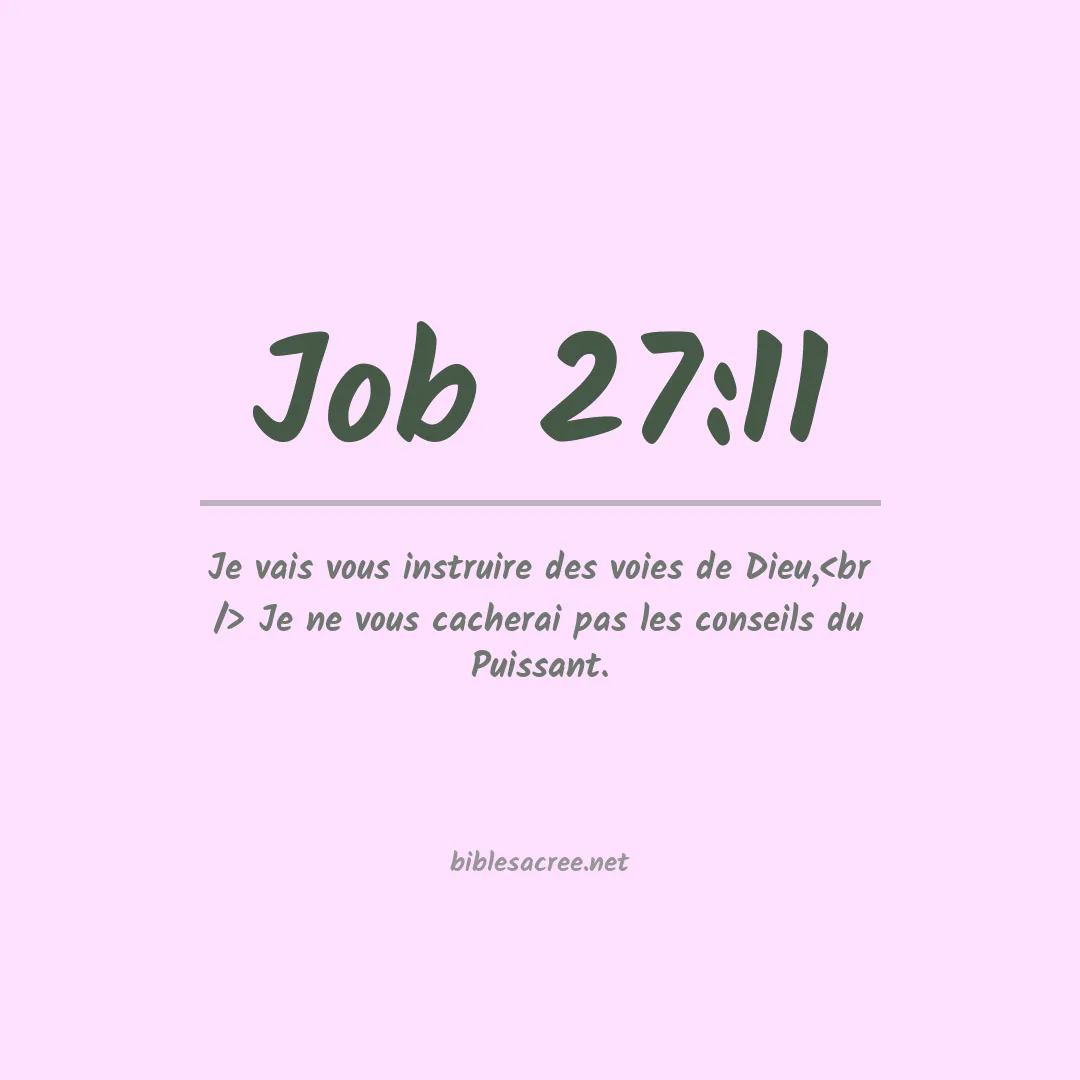 Job - 27:11