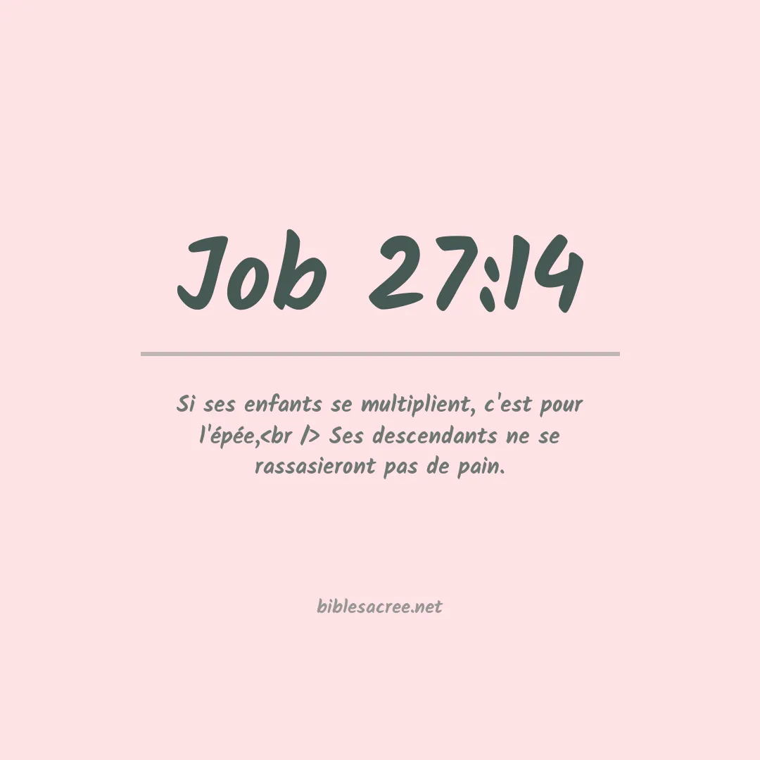 Job - 27:14