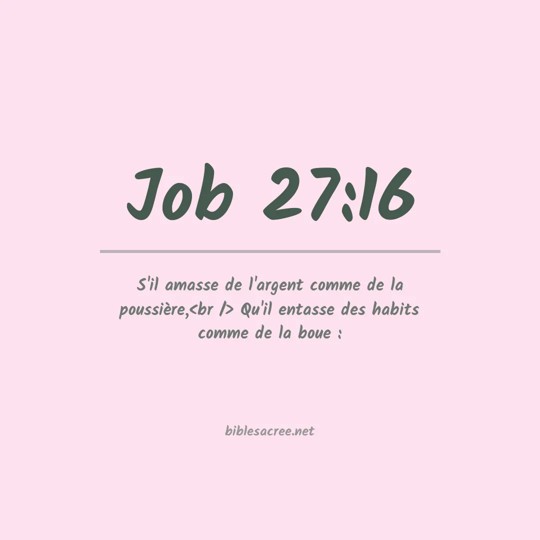 Job - 27:16