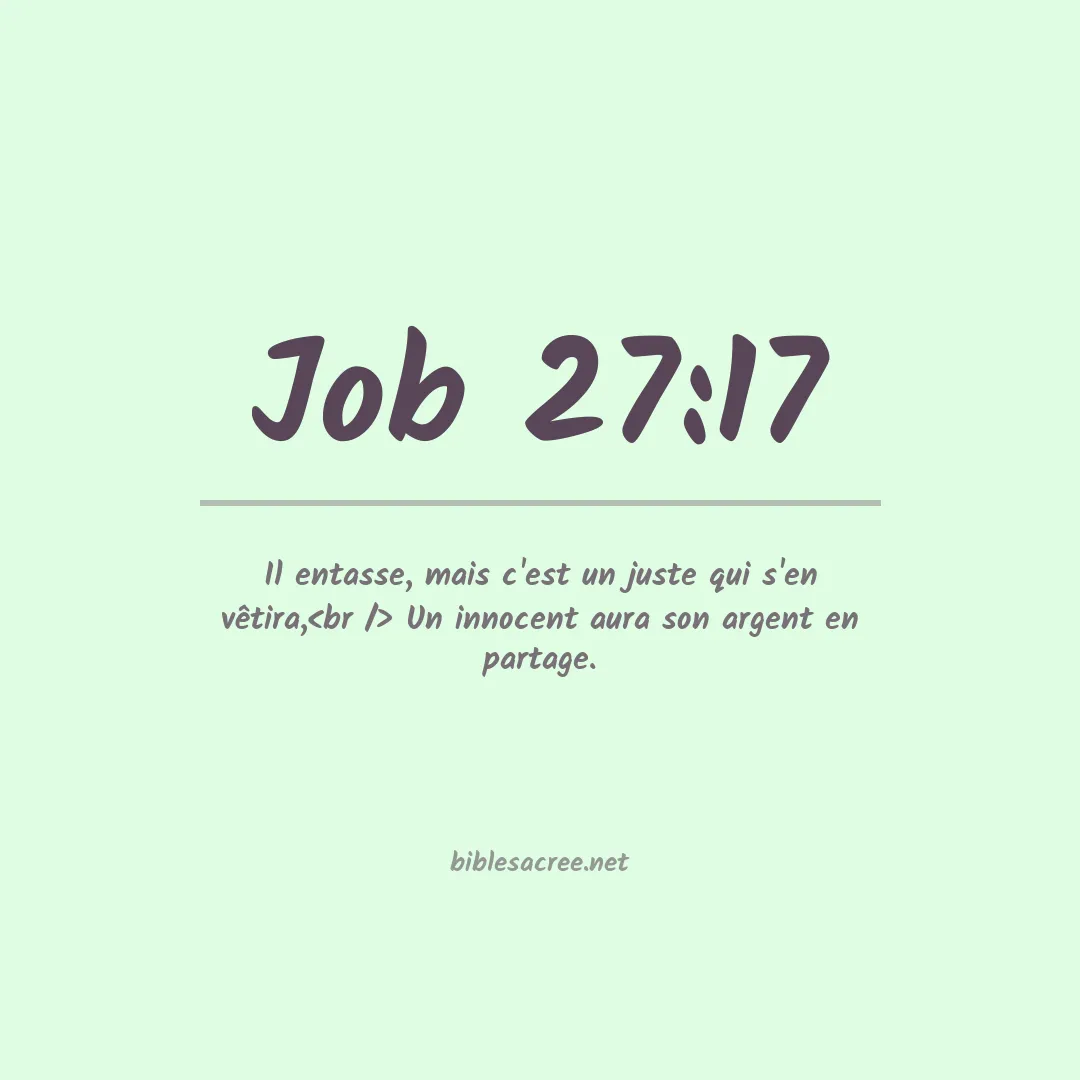 Job - 27:17