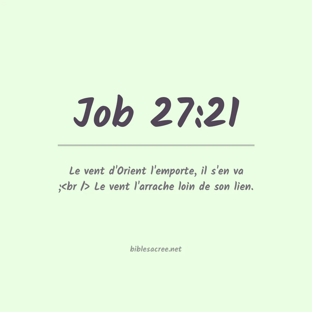Job - 27:21