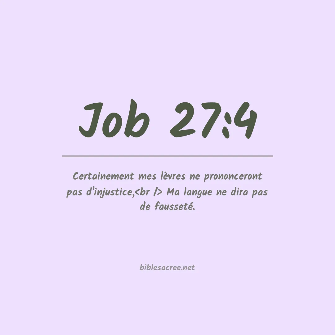 Job - 27:4