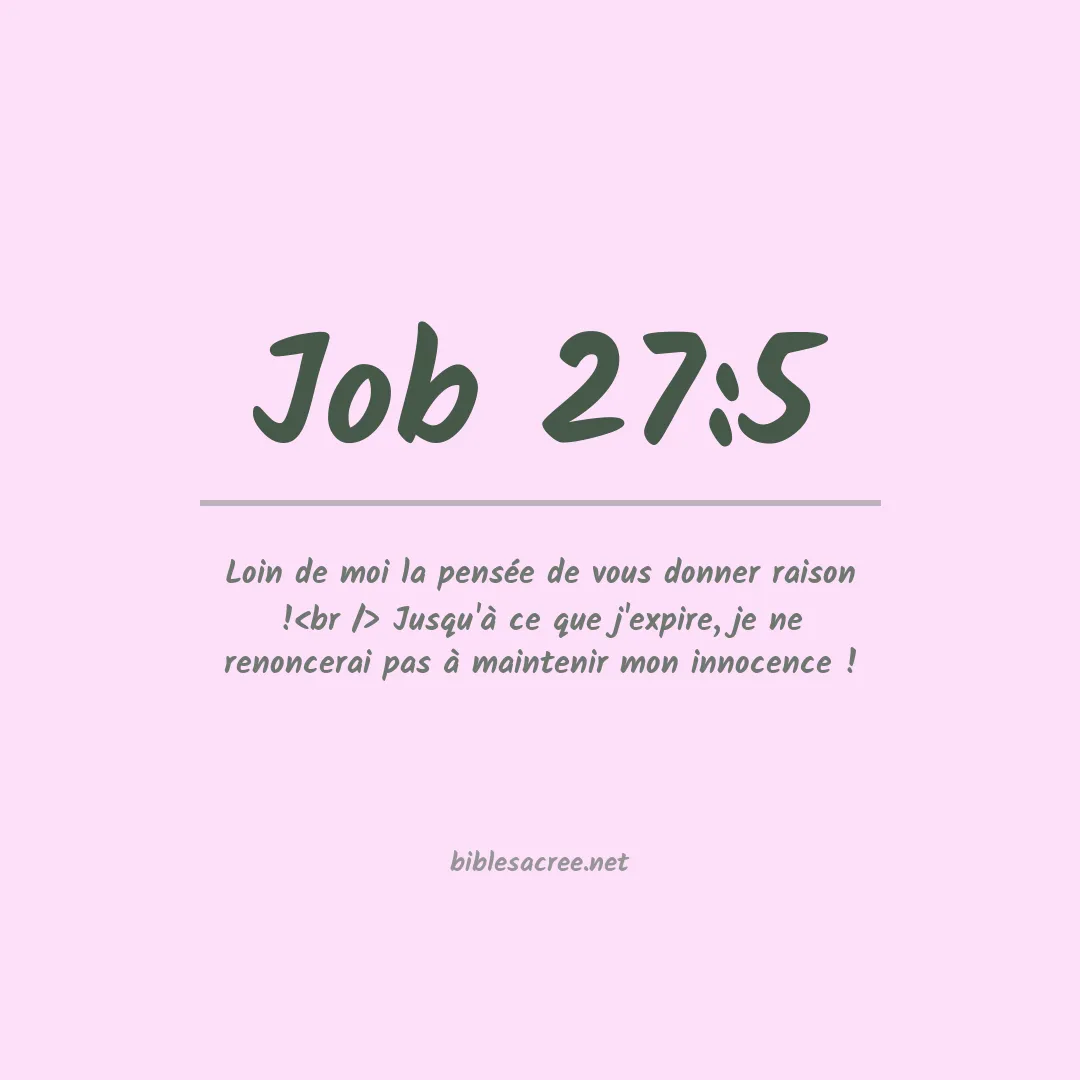 Job - 27:5