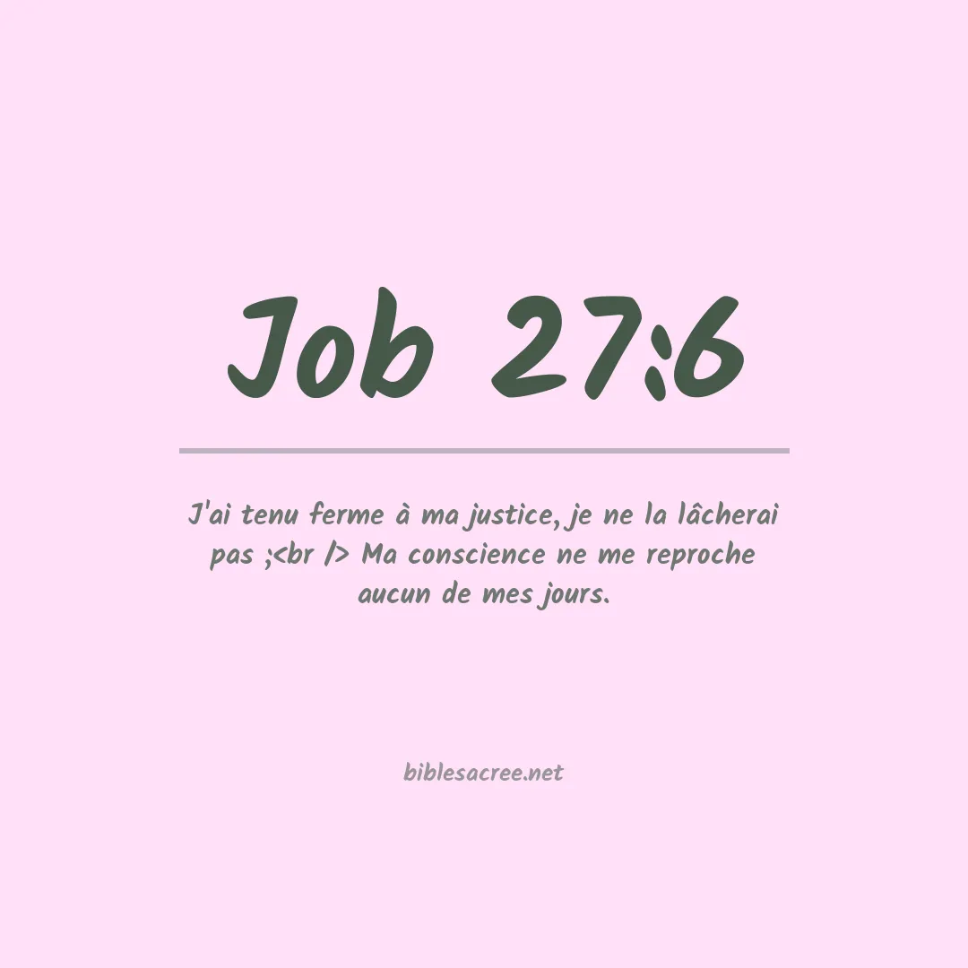 Job - 27:6