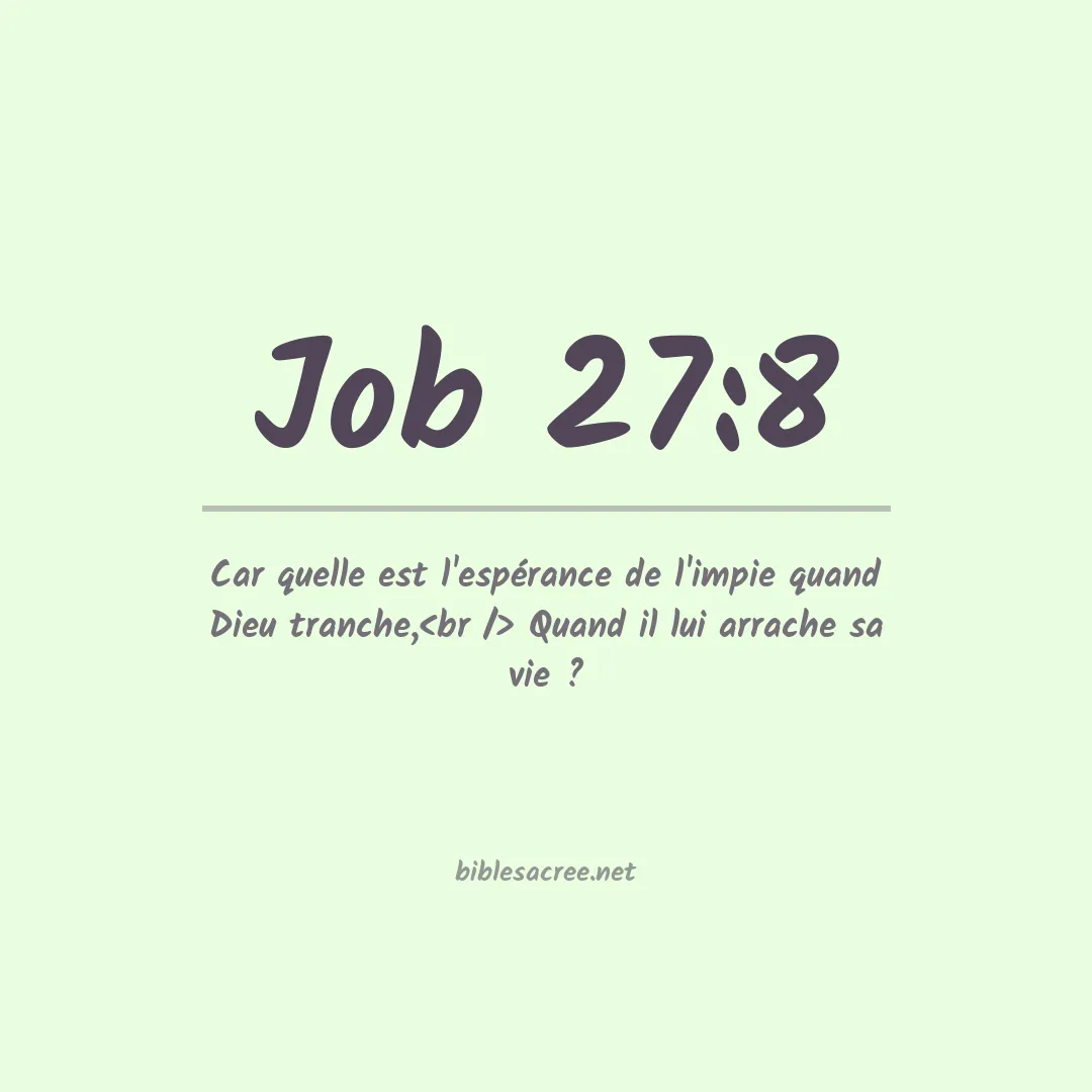 Job - 27:8