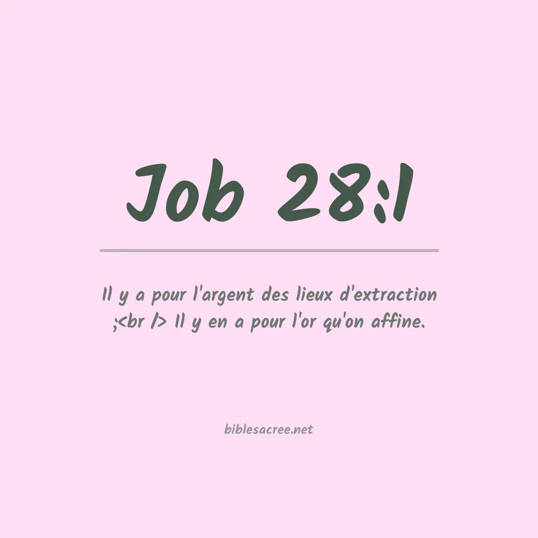 Job - 28:1