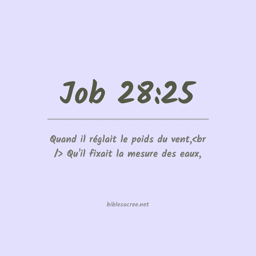 Job - 28:25