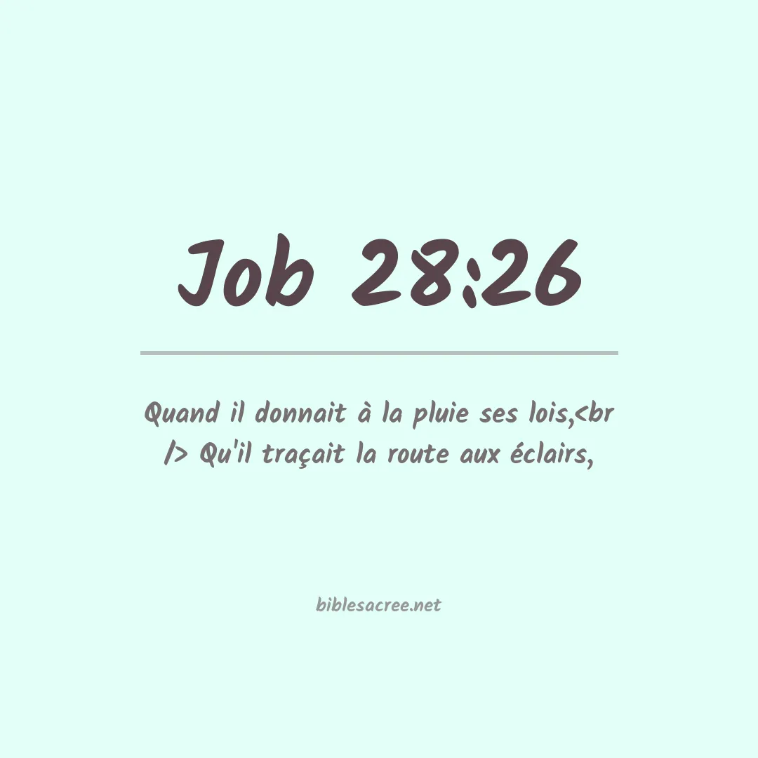 Job - 28:26