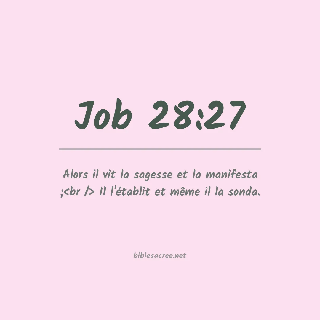 Job - 28:27