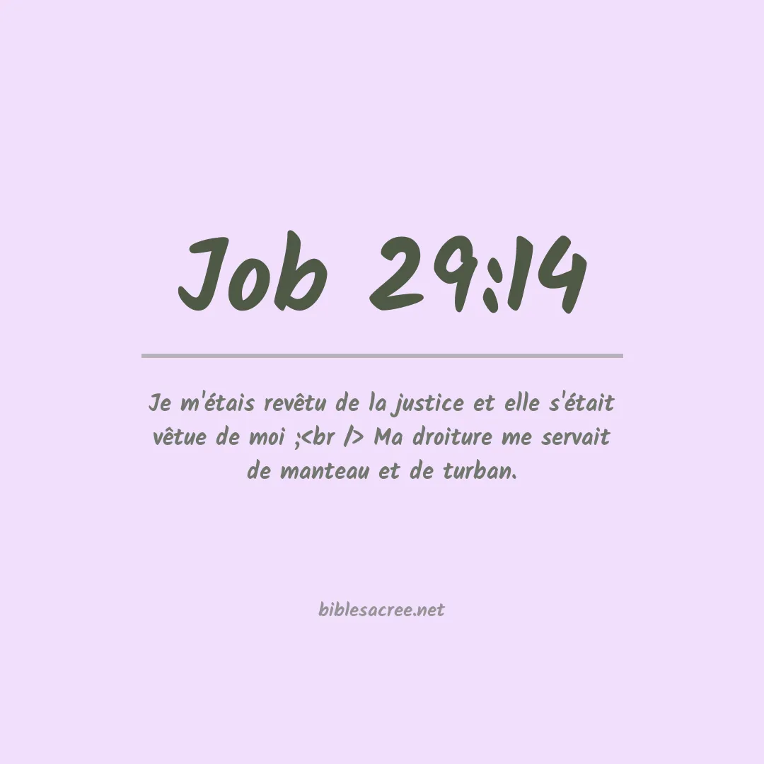 Job - 29:14