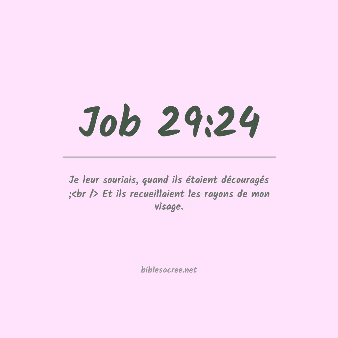 Job - 29:24