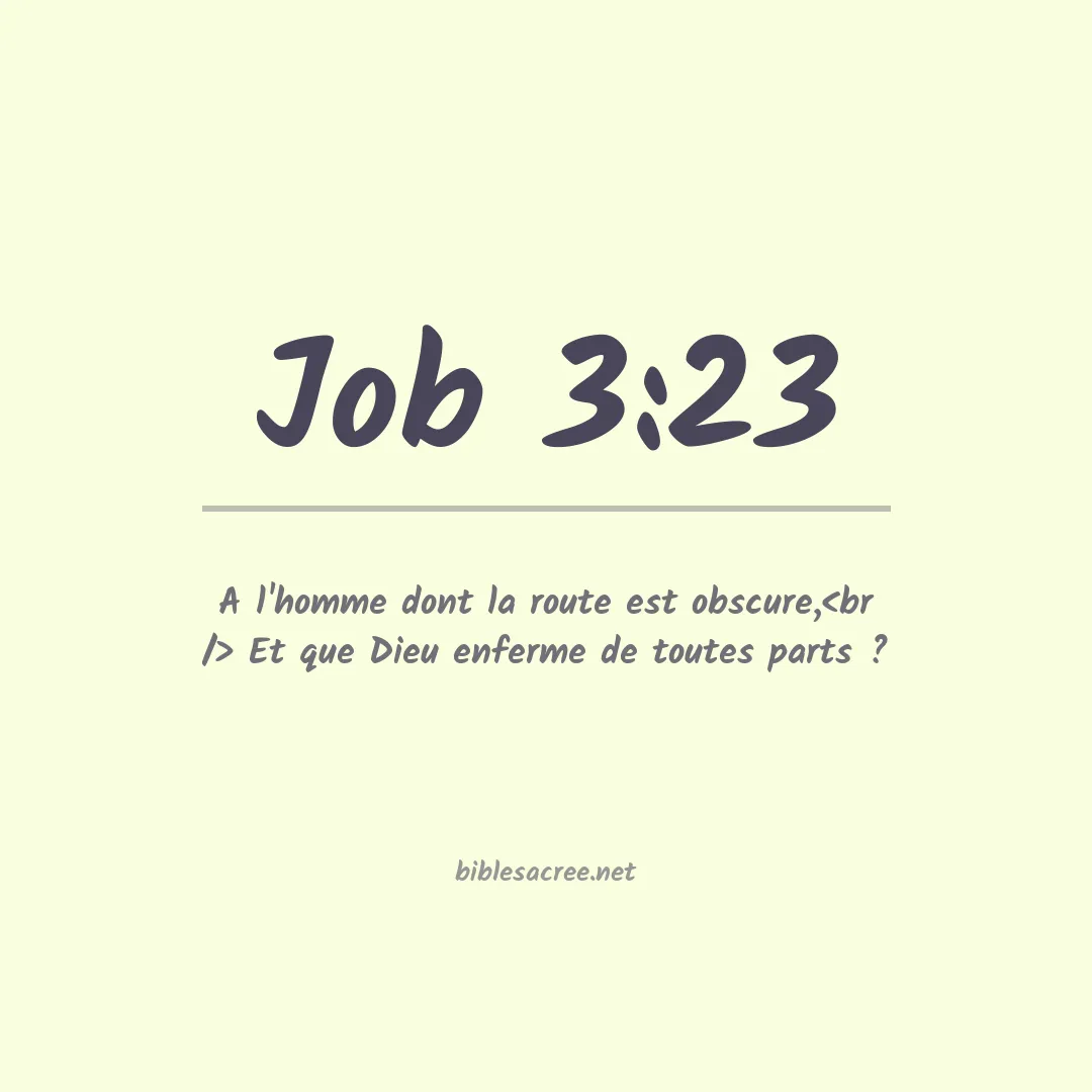 Job - 3:23