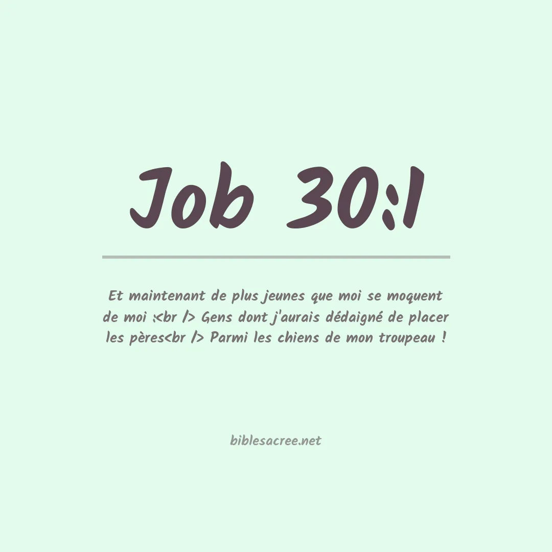 Job - 30:1