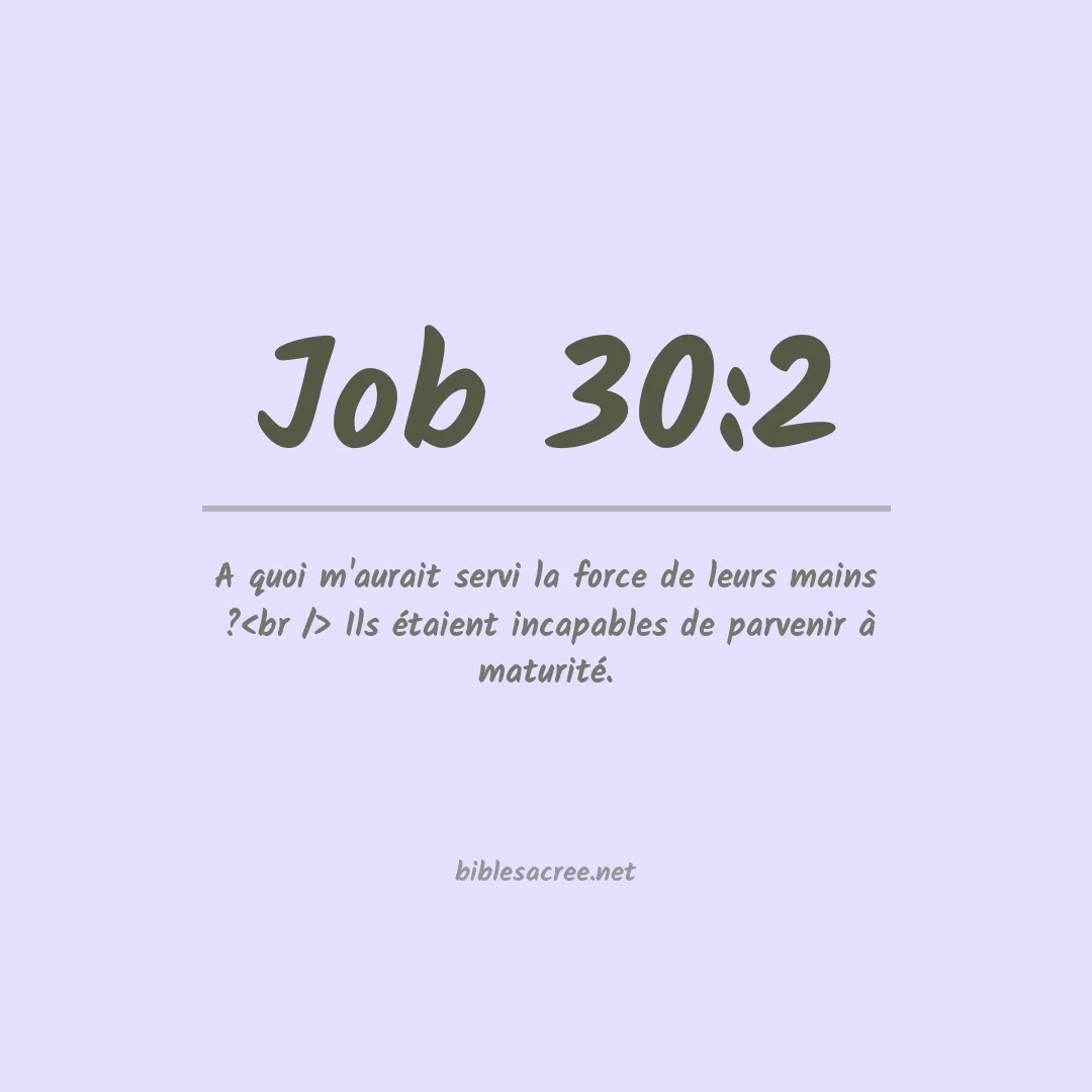 Job - 30:2